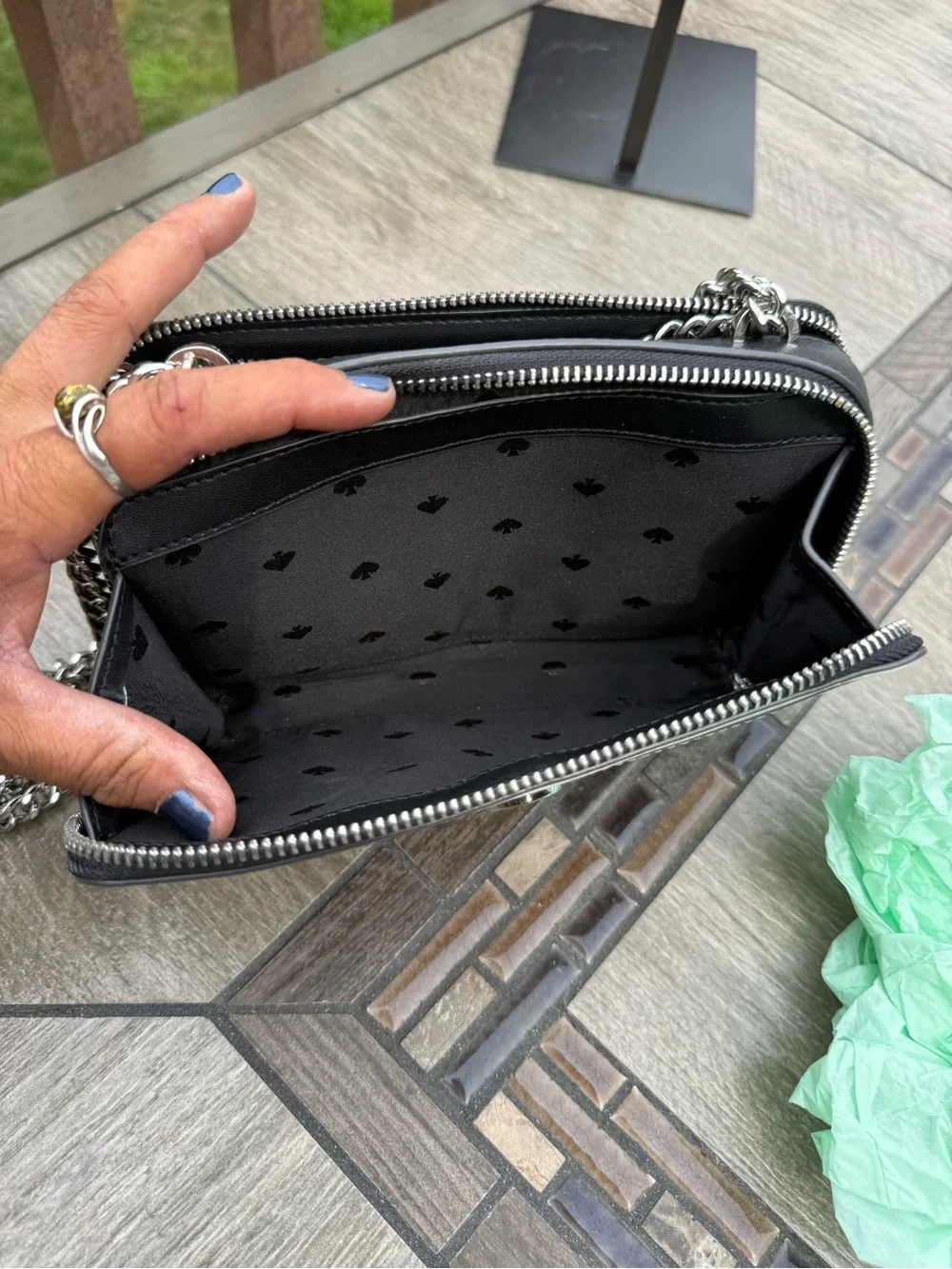 EUC Kate Spade New York Adel Double Zip Crossbody Bag Colorblock